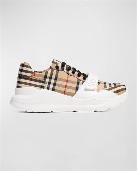 burberry regis shoes|Burberry Men's Regis Check Trainer Sneakers .